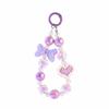 Candy Heart Beaded Phone Lanyard & Bow Charm Keychain Gift