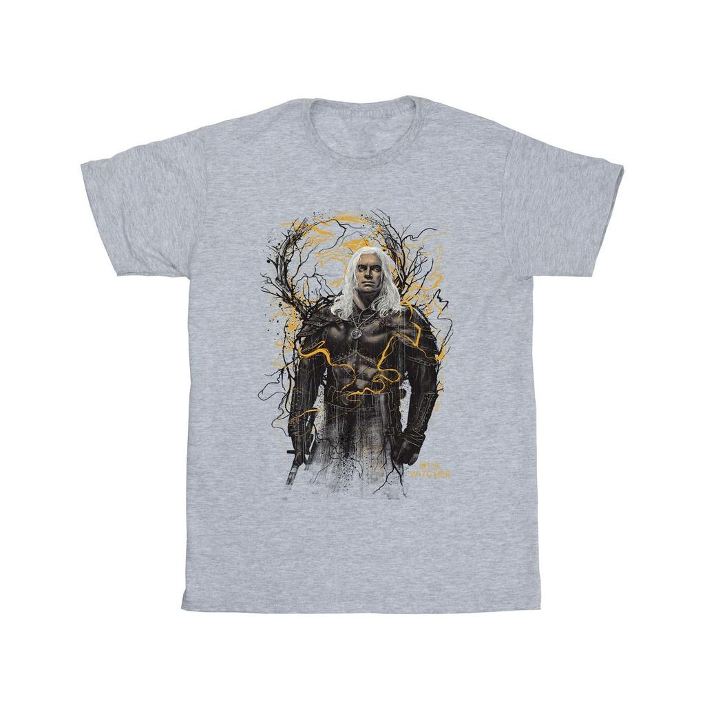 Netflix Mens The Witcher Wolf T-Shirt