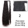 LISI HAIR Długie proste falowane syntetyczne włosy z kucykiem damskie do noszenia na co dzień to ekstra 85 cm kucyk z włosów