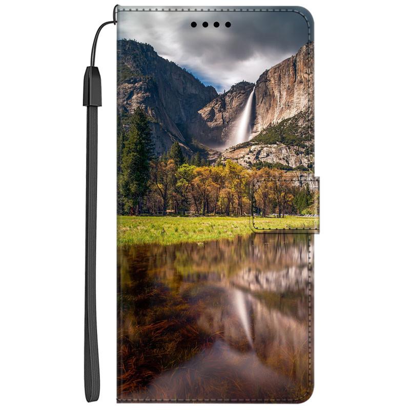 Flip Leather Case For Samsung S24 Ultra 5G Cover Book Wallet Seascape Coque for Samsung Galaxy S23 S22 S21 S20 Ultra S24Ultra