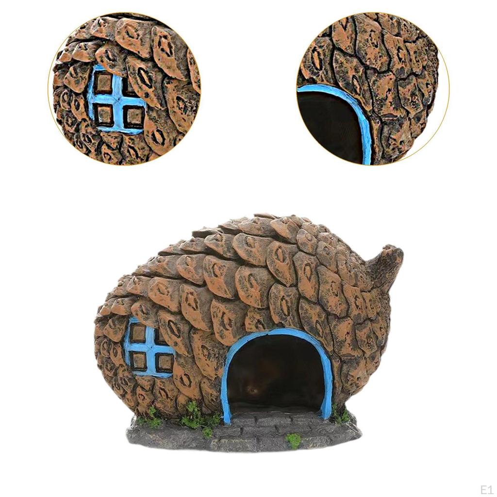 Fishbowl Tank Decor Hideaway Caves Accessories Versatile Solid Small-size Hideout Shelter for
