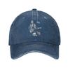 Pop Singer Johnny Hallyday Summer Baseball Caps Vintage Denim Sun Cap Funny Running Golf Adjustable Hats Cap for Unisex Women