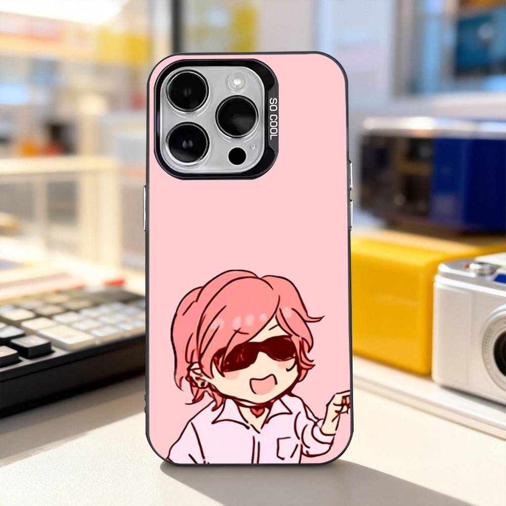 Ayato Yuri-i Yarichin Club Phone Case For iPhone 17,16,15,14,13,12,11,Pro,XS,Max,Plus,Mini,SE4,E Black Matte Shockproof Cover
