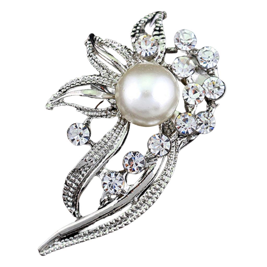 New Bridal Bouquet Rhinestone Crystal Brooch Pin Brooches Flower
