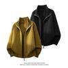 Men's Versatile Zipper Cardigan: 2026 Autumn/Winter Stand Collar Loose Knit Sweater Coat