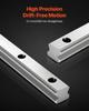 VEVOR Linear Rail Guide Kit, HGR20, 2Pcs 2000 mm (78.74 inch) Linear Motion Rails and 4Pcs Bearing Slide Blocks, Anti Rust and High Precision Kit