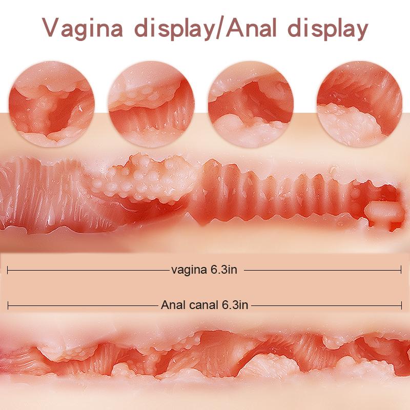 65cm*13.5kg 3D Silicone Sex Doll TPE Sexy Cleavage Vagina Love Anal Love Adult Sex Toys for Men Liquid Silicone Filled In The Chest Feel Softer