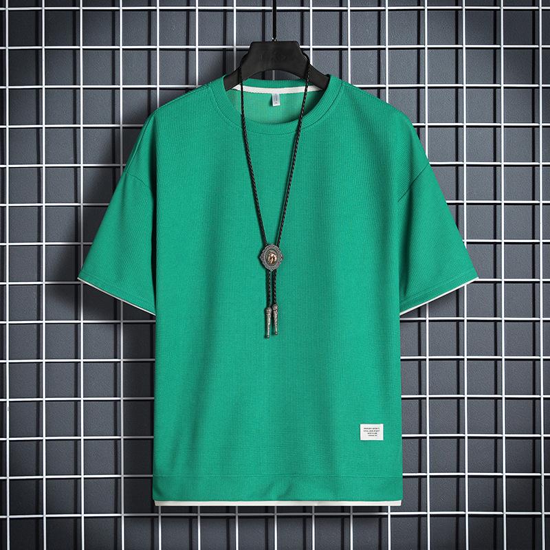 

Мужская модная летняя футболка с коротким рукавом - Свободный крой, Универсальная и Повседневная XL