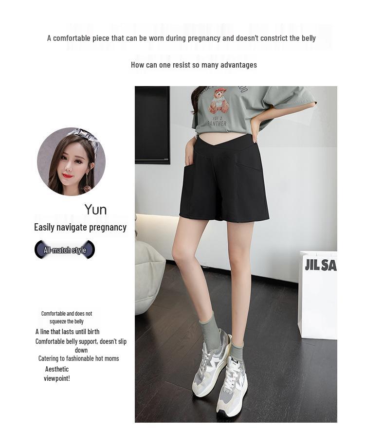 Maternity Summer Low-Waist Comfortable Shorts