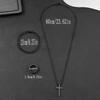 3pcs Set Men's Metal Cross Pendant Chain Necklace Bracelet Ring Jewelry Set Male Hip Hop Daily Wear Accessories