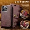 DG.MING for iPhone 16 Pro Max Case Detachable Split Leather Phone Cover