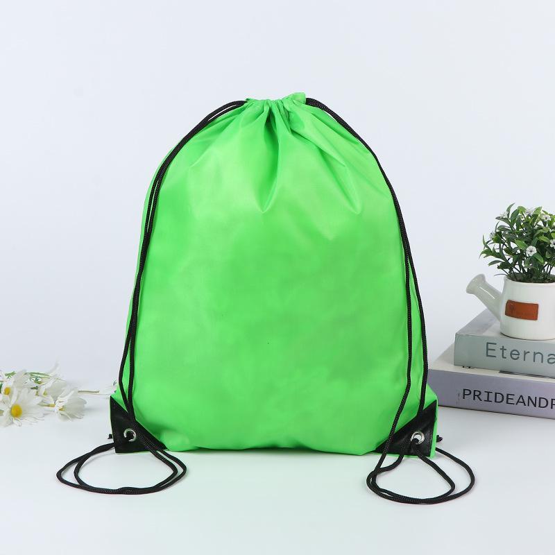 Blank Polyester Drawstring Bag for Marathons: Customizable Sports and Event Backpack