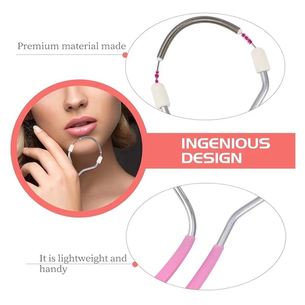 1pc Waterproof Electric-Free Facial Epilator for Women - Spring Roller Hair Remover for Lips/Eyebrows/Face, Beauty Skincare Tool