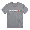 Koszulka Vintage Komputer Zx Spectrum Retro Sinclair Nadruk Paskowany Tęczowy Krótki Rękaw Casualowa Koszulka Dla Unisex Geeka Gier Prezent Y2k Top