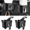 Car Seat Back Cup Holder with Double Hooks Adjustable Phone Holder for Water Cup Bag Umbrella Auto Storage Organizer X1D7