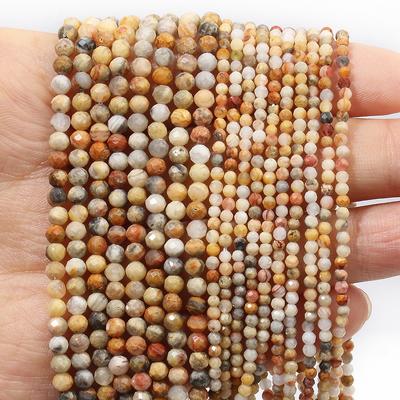 Wholesale 2mm 3mm 4mm Tiny Beads Natural Crazy Agate Stone Beads Diy Loose Spacer Bead for Jewelry Making Beach Jewelry Supplier