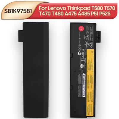 Wiederaufladbarer Lithium-Akku für Lenovo Thinkpad T570 T470 T580 T480 A475 A485 P51 P52S 61+ SB1K97581 Laptop-Akku