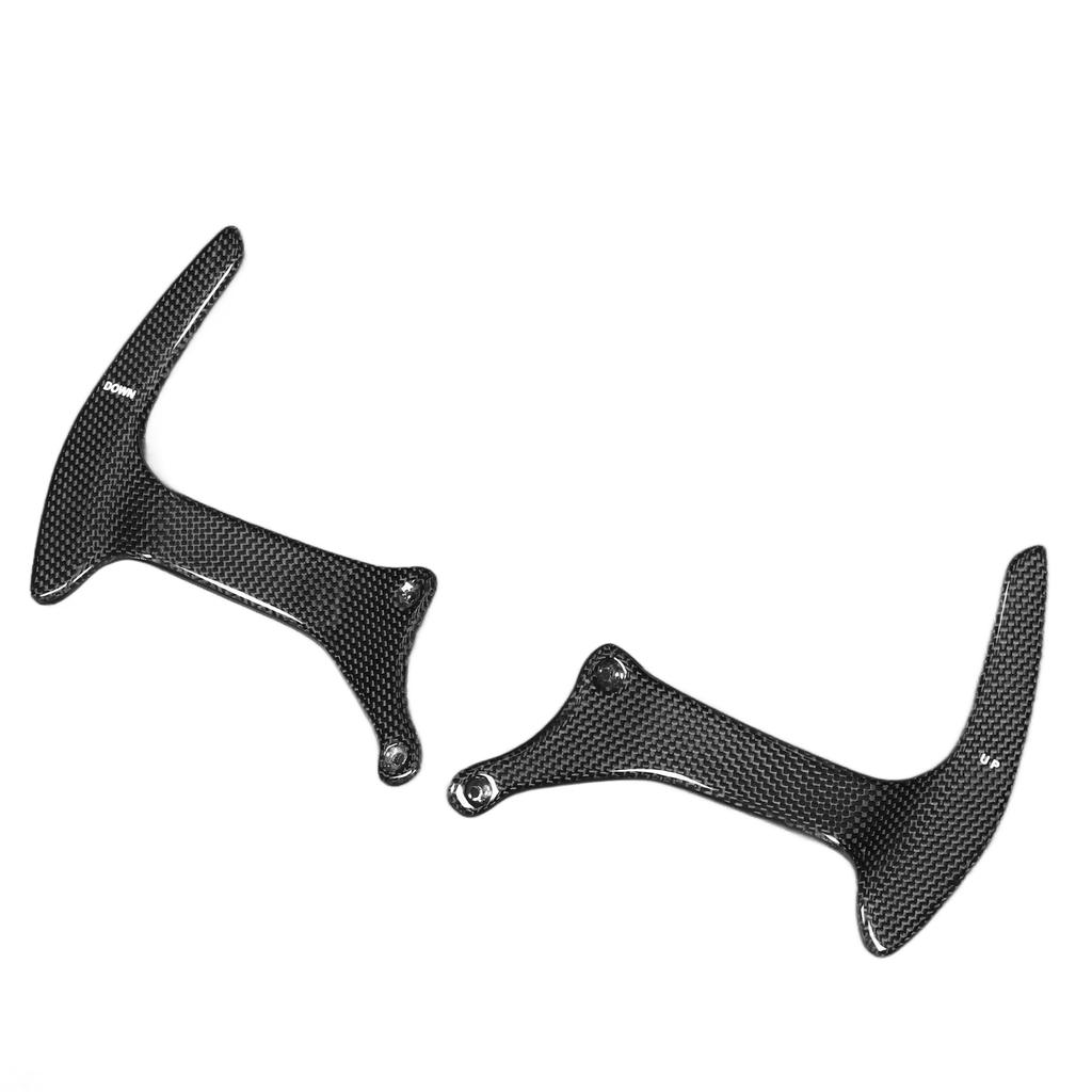 Prepreg Dry Carbon Fiber Paddle Shifters Plain Weave Replacement for Ferrari F430 458 Italia Spider Speciale F12