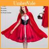 Enchanting Women Halloween Cosplay Witch Sorceress Dress Inspired By Little Red Riding Hood