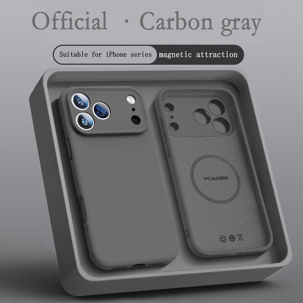 Luxury For Magsafe Liquid Silicone Case For iPhone 17 16 15 14 13 Pro Max 17Pro 16Pro Air Magnetic Cases Cover Phone Accessories