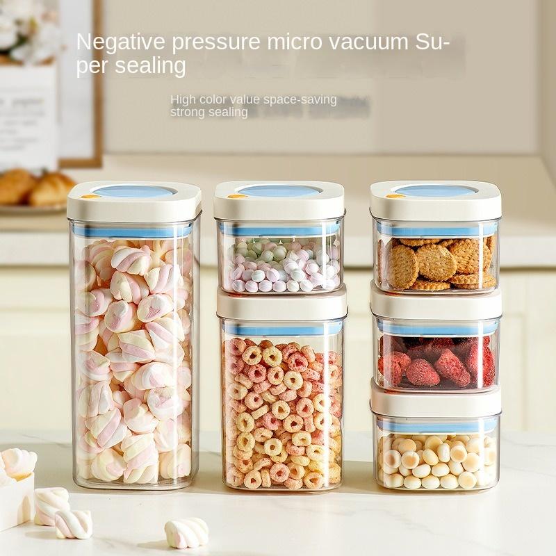 Press the Vacuum Sealed Jar Food-grade Storage Box Kitchen Storage Jar Coffee Beans and Whole Grains Storage Jar