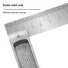 90° Woodworking Triangle Ruler: Right Angle Level & Drafting Tool