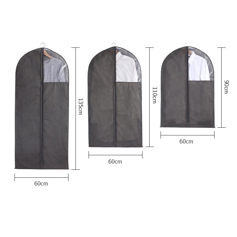 

Dustproof Clothing Covers Waterproof Clothes Dust Cover Coat Suit Dress Protector Hanging Garment Bags Closet Organizer 110x60cm