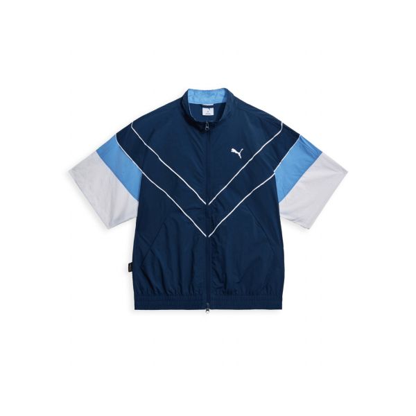 Puma Retro Colorblock Casual Fashion Simple Short Sleeve Jacket Unisex jackets 634276-06