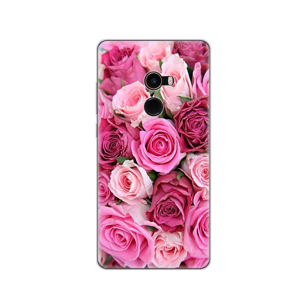 Soft Case for Xiaomi Mix 2 Silicon Case for Xiaomi Mi Mix 2 Mix2 Back Cover Protective Printing Transparent Coque