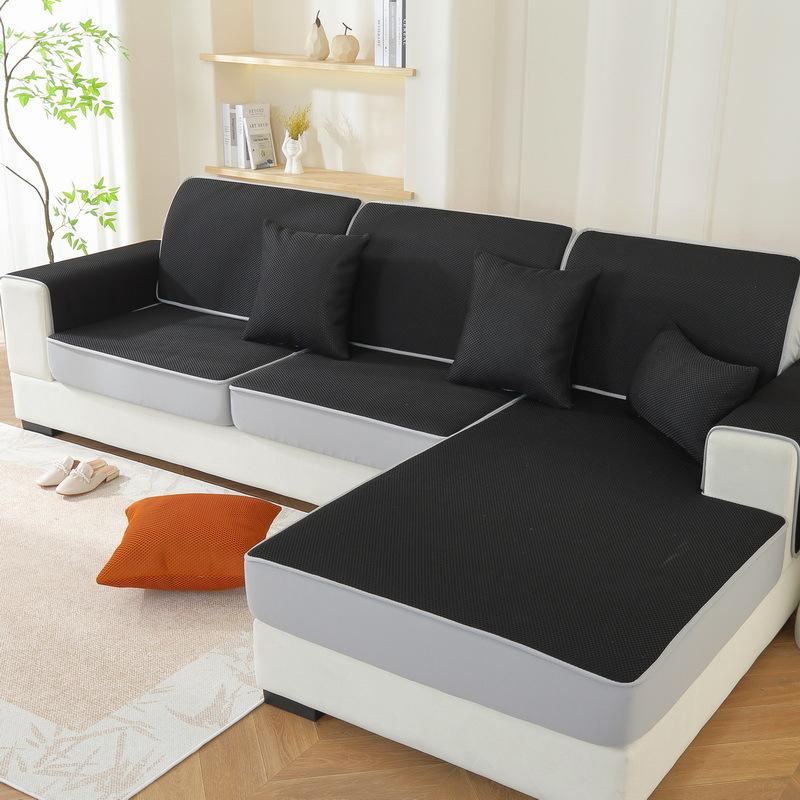 Summer Breathable Sandwich Sofa Hat Elastic Universal Sofa Cover All-Inclusive New Mat Sofa Cushion Seat Cushion