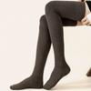 Cotton Knee High Socks High Elasticity Knitted Stocking Long Stockings