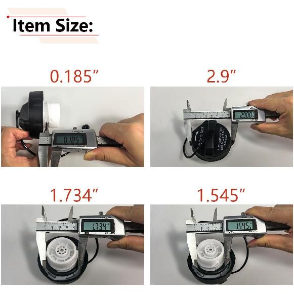 RLB-HILON Fuel Gas Cap For Dodge Ram 1500 2500 3500 Grand Caravan Durango Journey Nitro Charger, For Chrysler Town And Country, And More Vehicles,