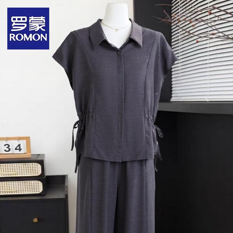 ROMON Women s Elegant Plus Size Two-Piece Summer Set XL