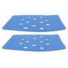 2PCS Blue Shower Chair Pad EVA Shower Stool Cushion Practical Shower Bench Cushion  Home Bathroom