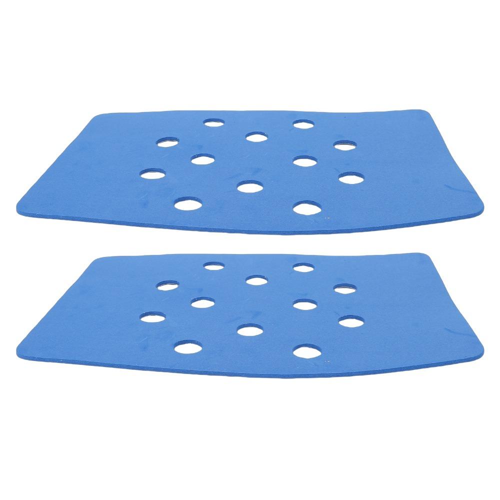 2PCS Blue Shower Chair Pad EVA Shower Stool Cushion Practical Shower Bench Cushion Home Bathroom