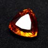 Natural Orange Sapphire Loose Gemstone Trillion Cut 8.10 Ct September Birthstone for Gem Collections