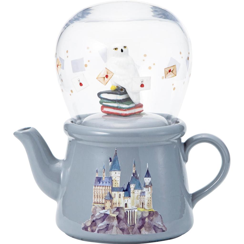 Harry Potter Hedwig Figure Teapot (approx. 380ml) & Teacup (approx. 450ml) Set, Wizarding World Merchandise, Gray, SAN4500