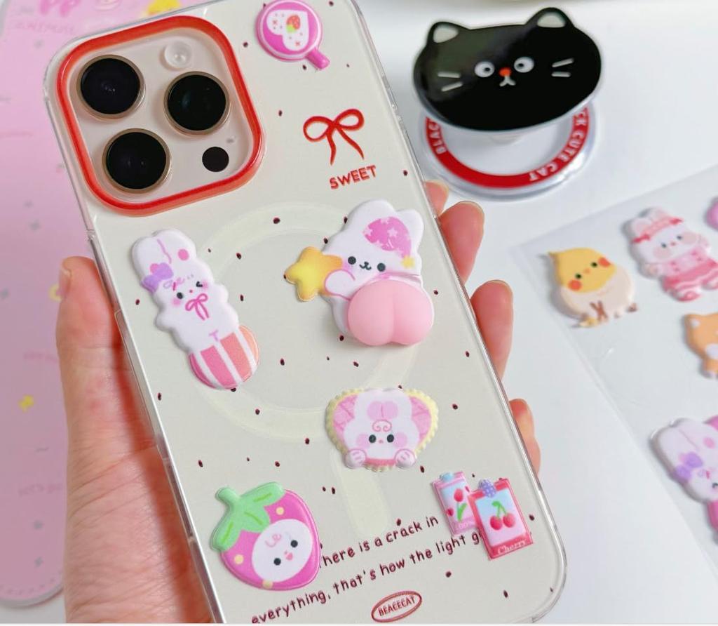 Set of 4 Squishy Butt 3D 3D Butt Planner Large Soft Stickers Stickers, Stickers, Stickers, Stickers, Quantity, Cute,