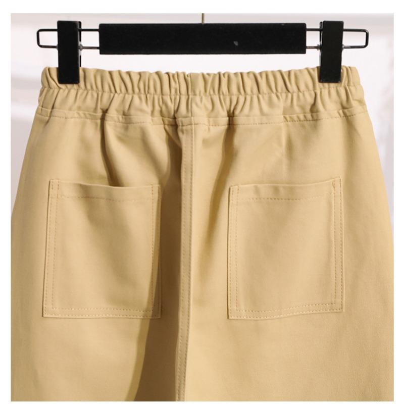Jarní a podzimní dámské kalhoty Velké kalhoty Volné Pracovní oděvy BF Harajuku Wind Ulzzan Trend I Tide Rovné kalhoty Široké kalhoty
