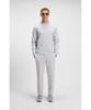 [BOSS] Cotton Blend Sweatshirt, Drop Needle Stitch, Men's XXL, Light Gray