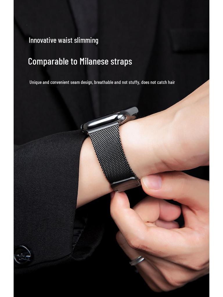 Apple Watch Stainless Steel Magnetic Strap - Compatible with iWatch and Ultra2