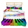 Bed Three-Piece Rainbow Star Illustration Series Unicorn 3D Digital Printing Kit