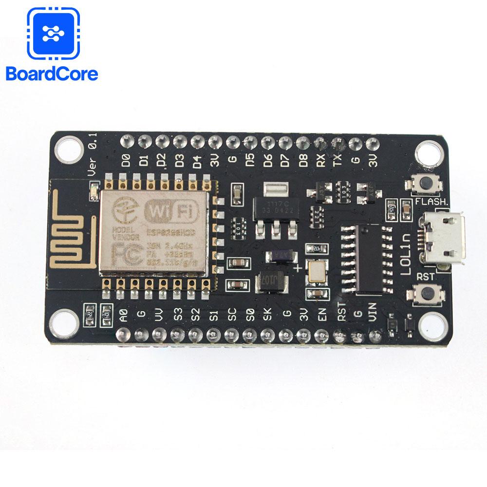 NodeMCU Lua V3 ESP8266 Module Micro USB Port Serial WiFi Module CH340 IoT Development Board Module for Smart Home DIY