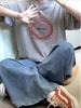 Women's Summer 2025 Heavyweight Cotton Loose-Fit Short-Sleeve T-Shirt