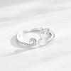Tancise Classic 925 Sterling Silver  Zircon Ring Ladies Jewelry Wedding Promise Party Gift