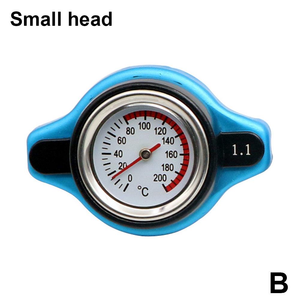 Car Motorcycle Styling Thermo Radiator Cap Tank Cover High Pressure Rating Water Temperature Gauge 0.9 Bar/ 1.1 Bar/1.3 Bar