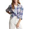 Polo Ralph Lauren SS24 Plaid Point Collar Single-Breasted Loose Long Sleeve Shirt Women Shirts Multicolor WMPOSHTNDO20508-650