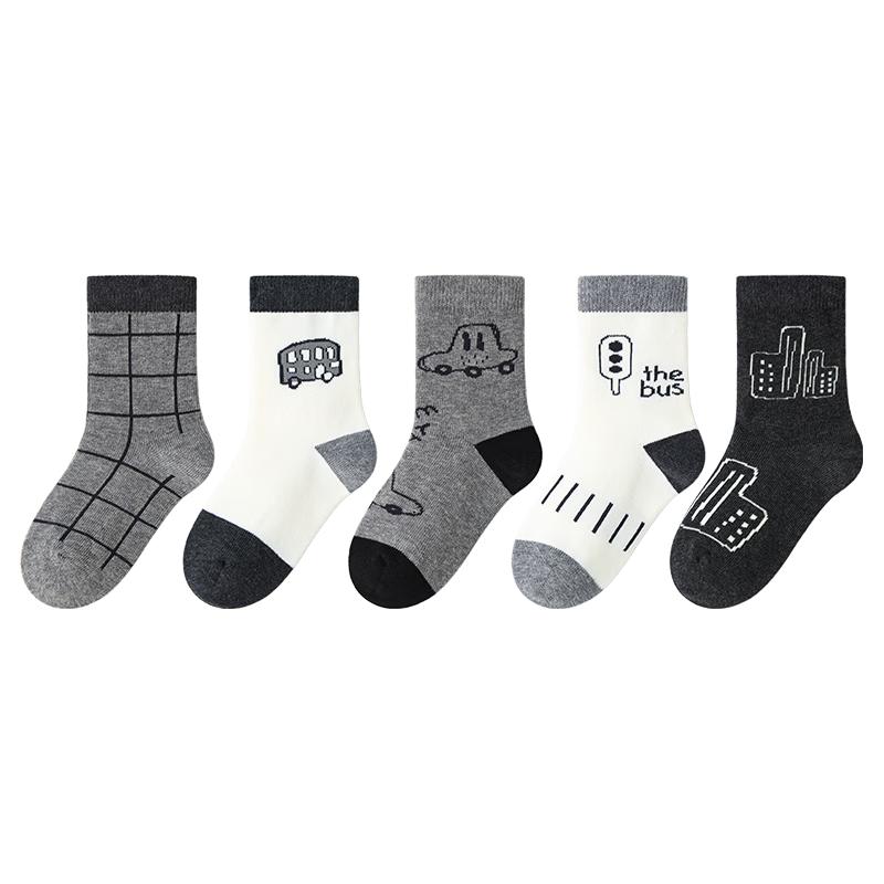 Bambi Boys  Mid-Calf Cotton Socks 16-18