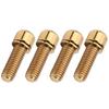 4Pcs Portable M6x18 Titanium Alloy Mountain Bicycle Road Bike Stem Screw High Strengthgolden