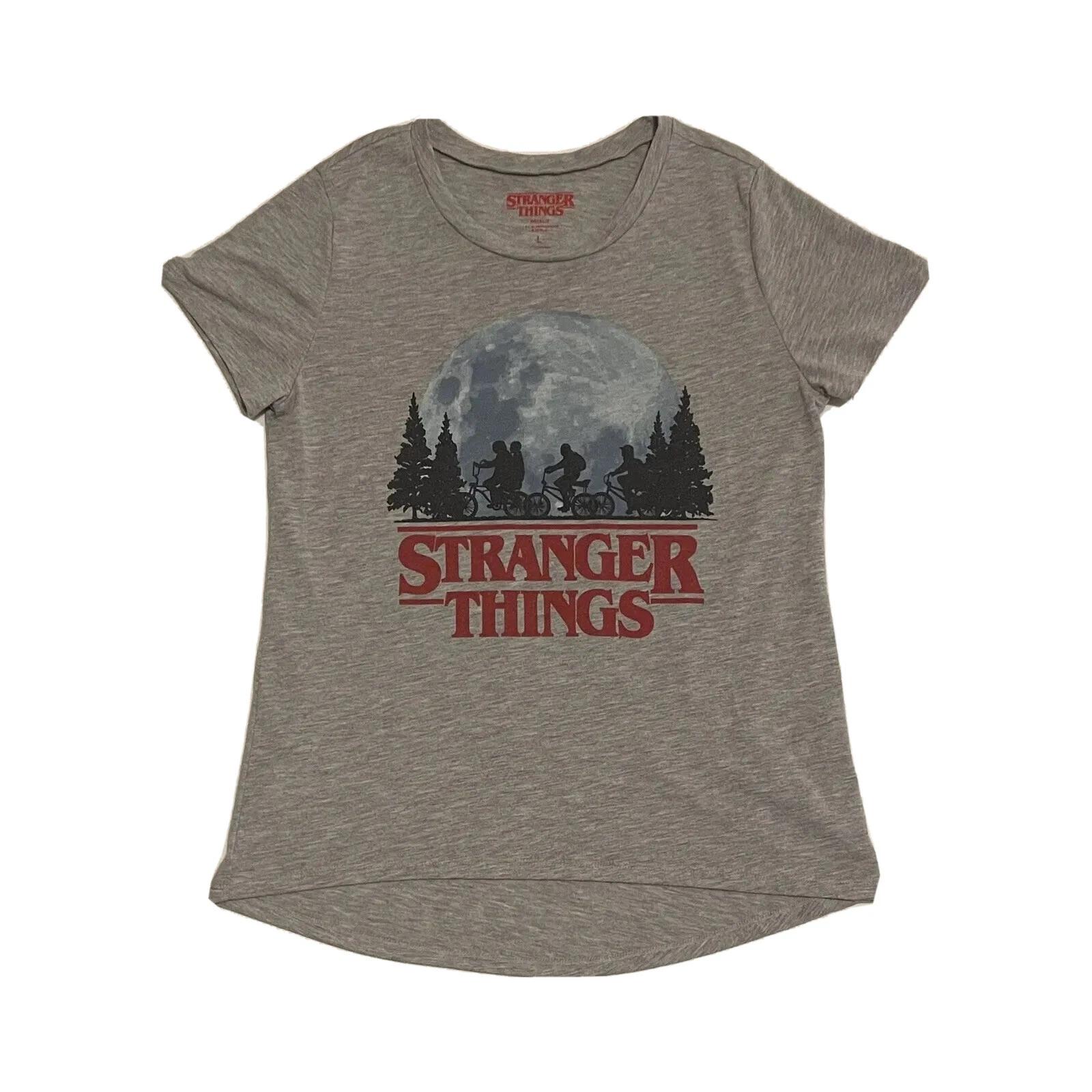 

Женская футболка с коротким рукавом и графическим принтом Stranger Things Netflix, размер L XL